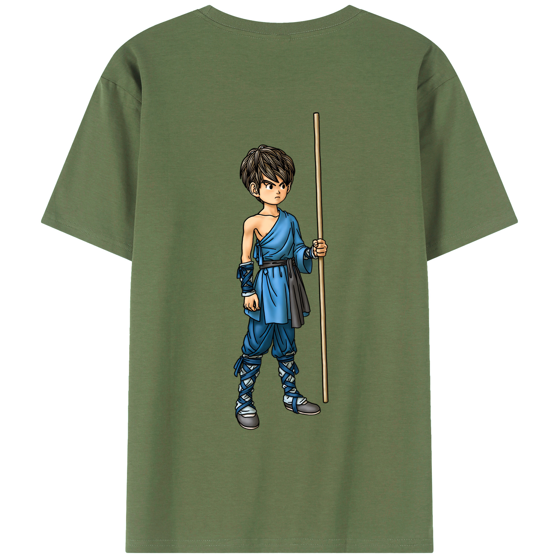 （画像用） ドラゴンクエスト Doragon Kuesuto Dragon Quest 綿100％ メンズ半袖Tシャツ（バックプリント） 通気性
